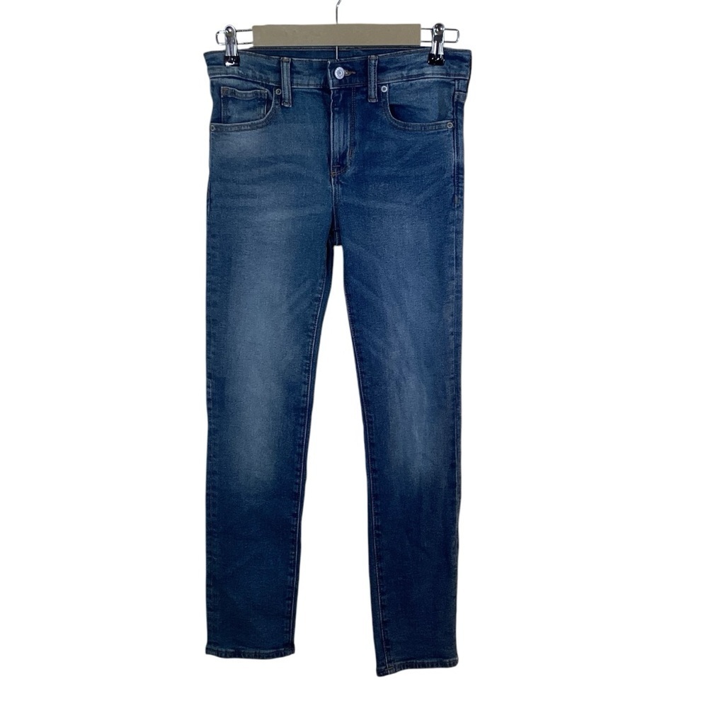 Old Navy Boy’s Skinny Built In Flex Denim Distressed Jeans.  Size 12